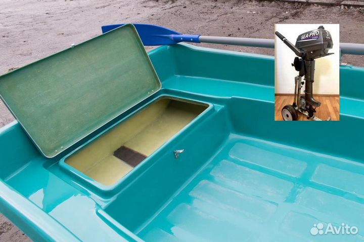 Вёсельная лодка с мотором Тортилла-3 с Рундуками S