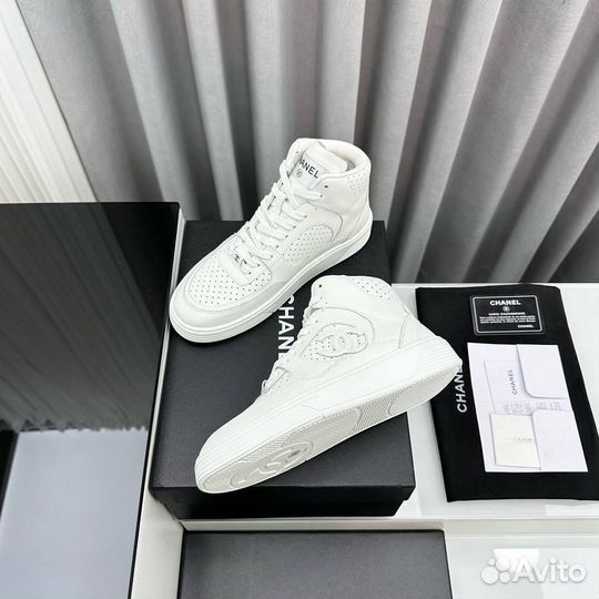 Высокие кроссовки Chanel женские премиум (37-41)