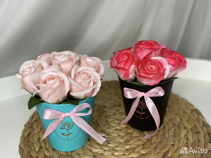 Букет из мыльных роз цветы из мыла