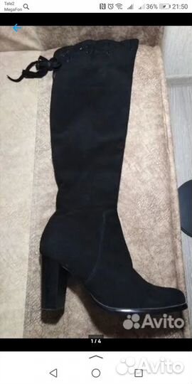 Сапоги натуральные 37 размер