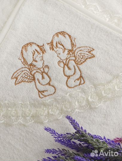 Новое мягкое крестильное полотенце