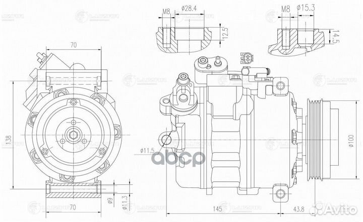 Компрессор кондиционера lcac2660 luzar