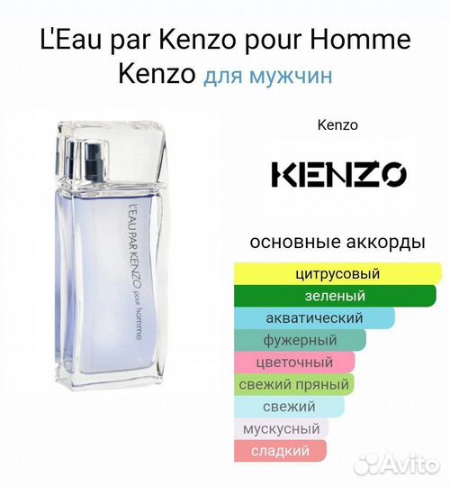 Kenzo pour homme 25 мл