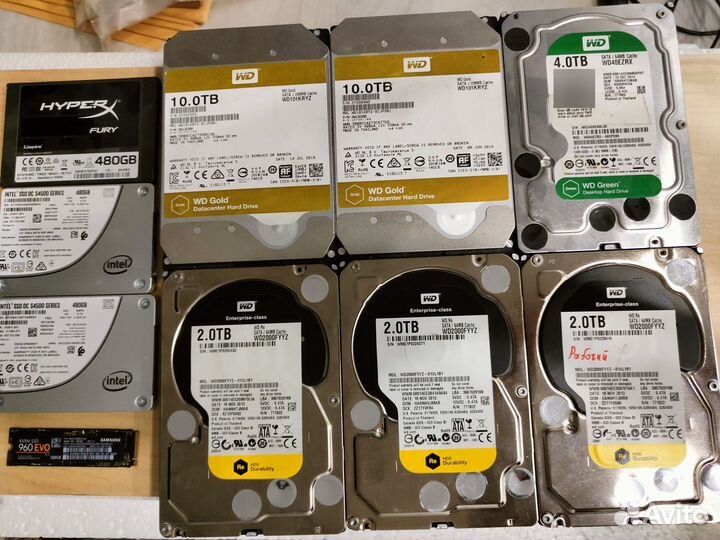 Жесткие диски и SSD 500gb\2Tb\4Tb\10Tb