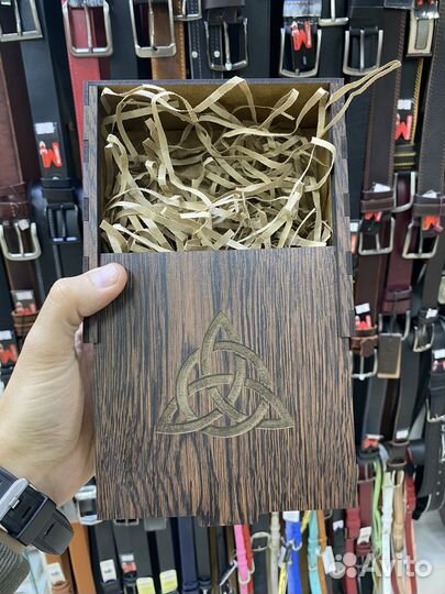 Коробка подарочная деревянная для ремня