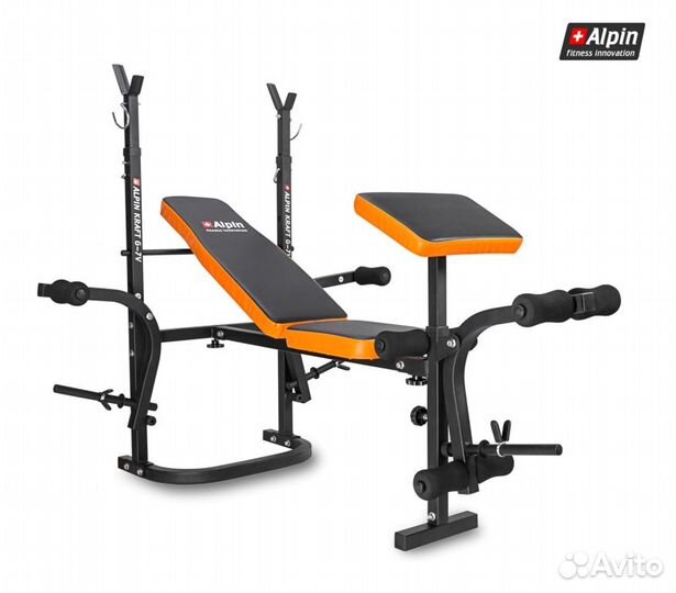 Скамья силовая многофункциональная под штангу Alpi
