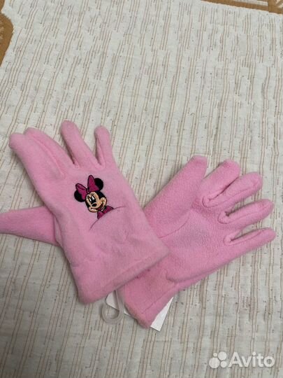 Перчатки розовые Disney Minni Mouse оригинал