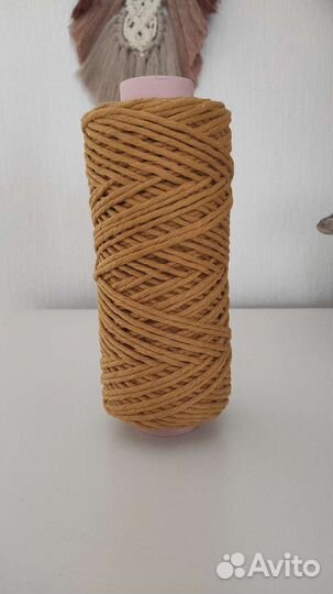 Хлопковый шпагат для макраме 4 мм разные цвета