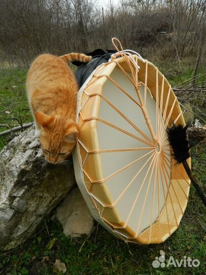 Шаманский бубен 60см пвх