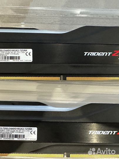 G.Skill DDR5 Trident Z5 RGB 32GB (2x16GB) 7200MHz