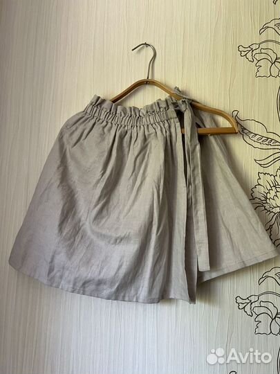 Юбка баска льняная