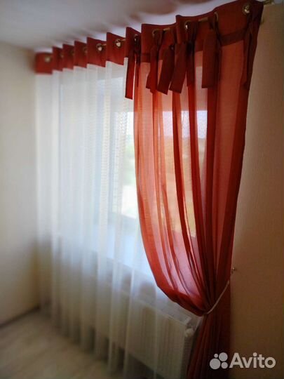 Шторы+ тюль на 3х метровое окно