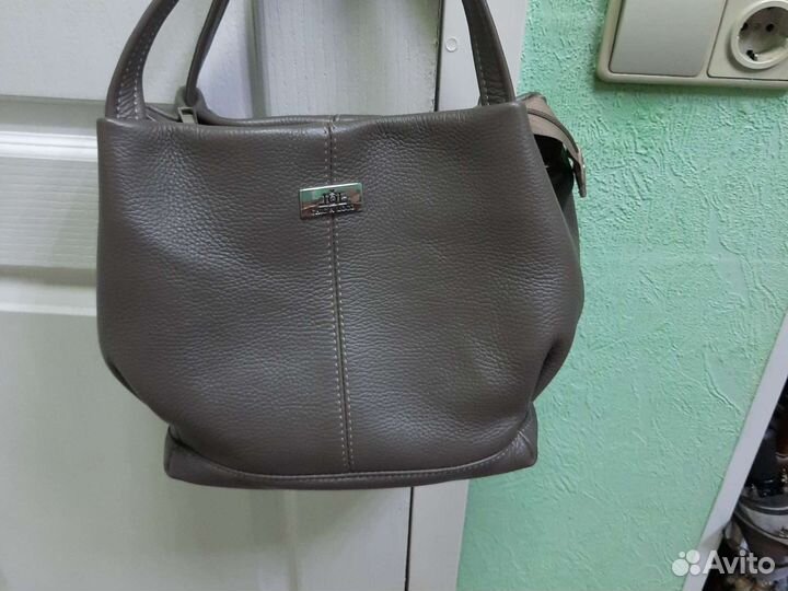 Сумка из натуральной кожи бу