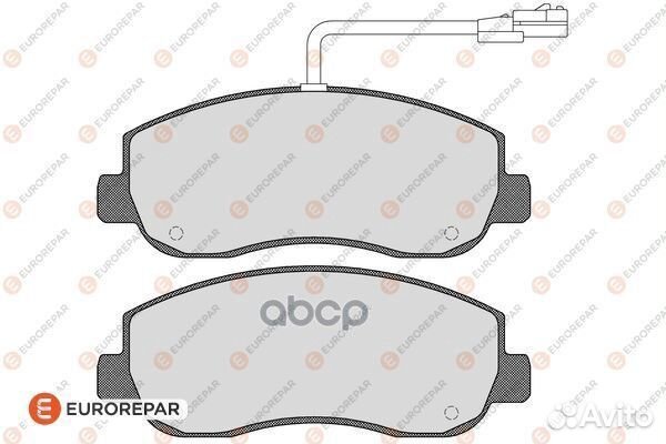 Колодки тормозные дисковые 1617286480 eurorepar