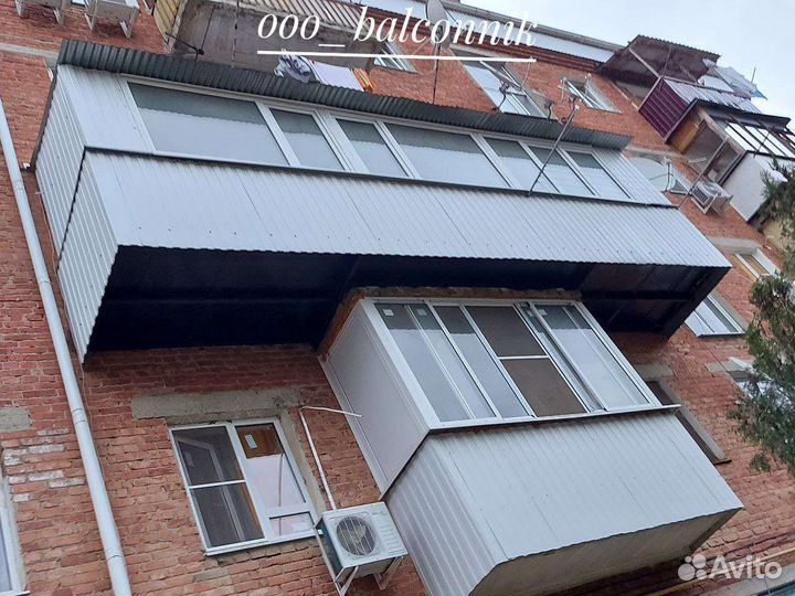 Расширение балконов Остекление балкона