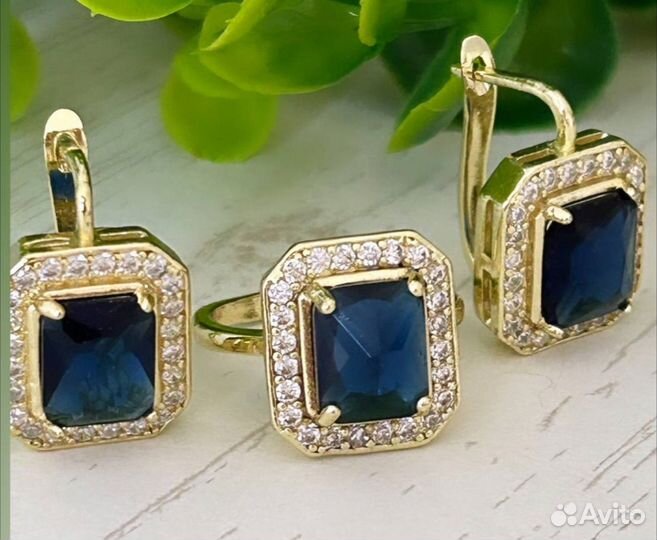 Серьги, кольцо