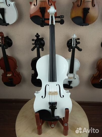 Новая Скрипка белая 1/8 antonio lavazza VL-20/WH