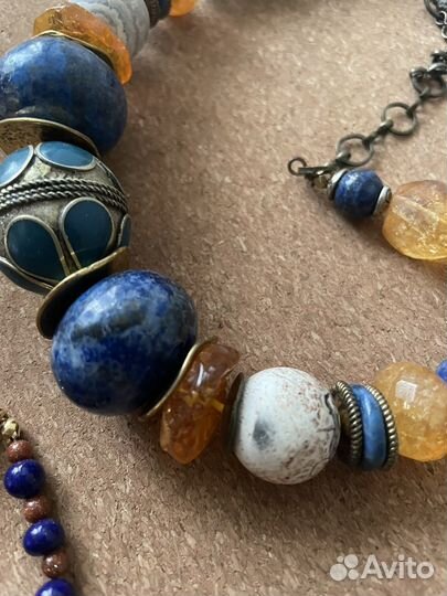 Чокер колье бусы авторская бижутерия