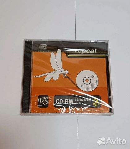 Чистыe, запечатанные CD-RW диски для записи