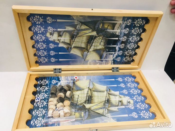 Нарды 40х40см,Корабль