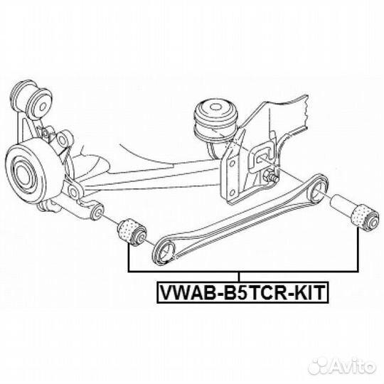 Сайлентблок рычага audi A6 allroa