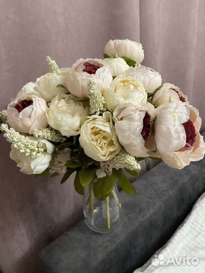 Искусственные цветы пионы