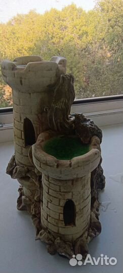 Аксессуары, замок, грот для аквариума