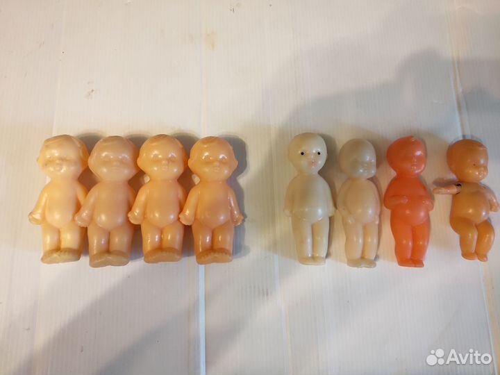 Пупсики СССР пластик 10 см. одним лотом