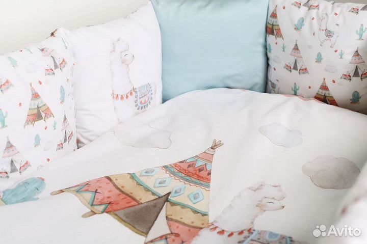 Набор постельного белья для детской кроватки