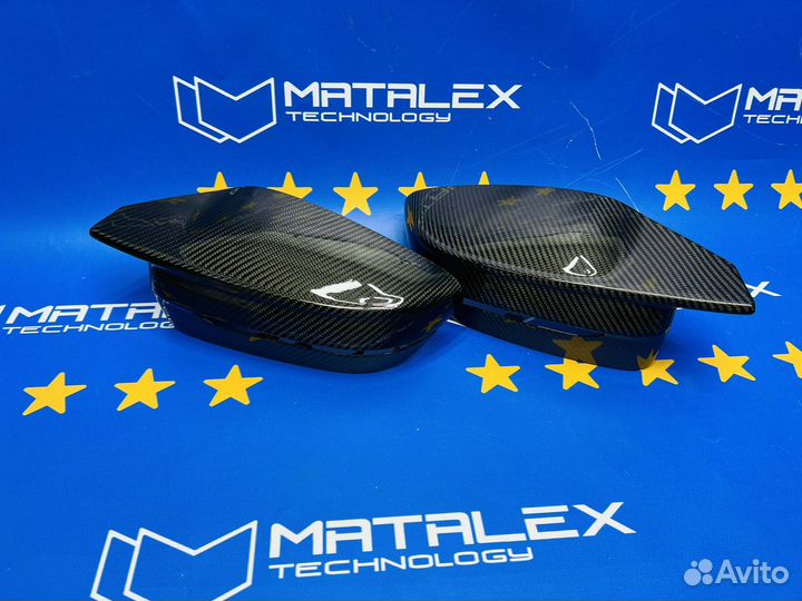 Накладки на зеркала BMW G80 G82 сухой карбон