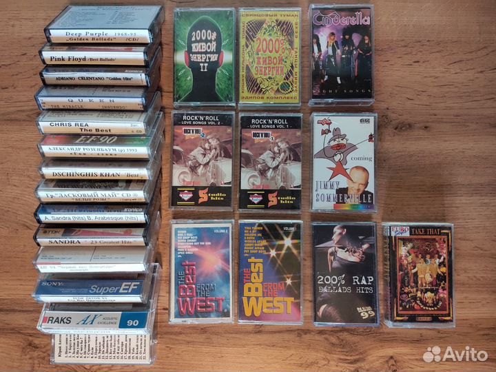 Аудиокассеты Кино Алиса Nirvana Metallica и др