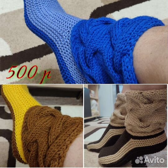 Носки следки,пинетки вязаные, ручная работа