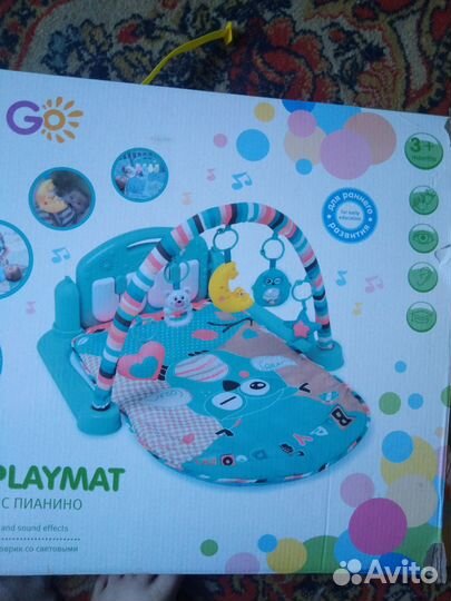Развивающий коврик с пианино