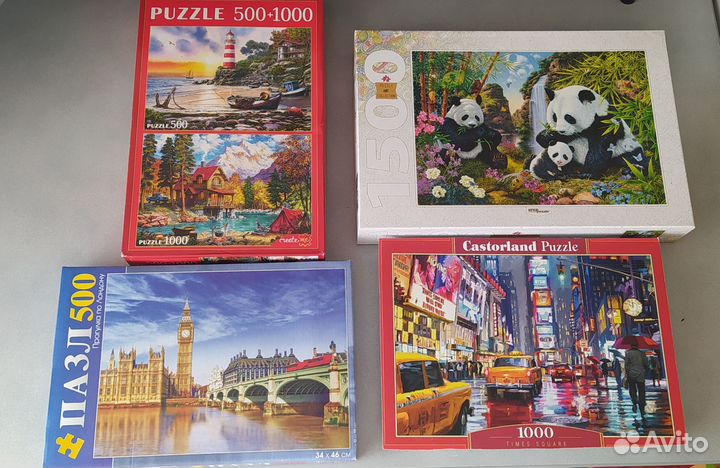 Пазлы 500 1000 1500 деталей