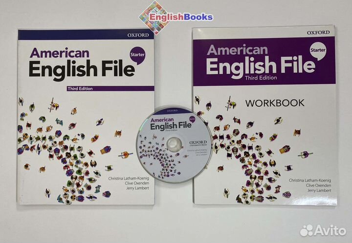 American English file Starter, комплект (SB,WB,CD)