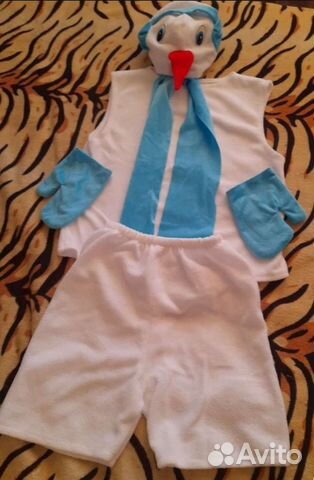 Новогодний костюм снеговик 116