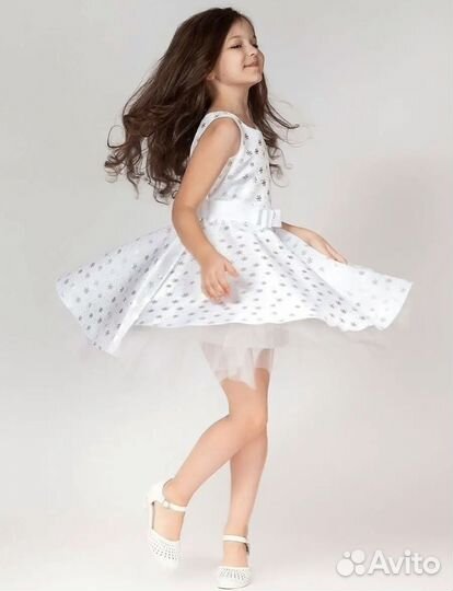 Платье снежинки 98 104