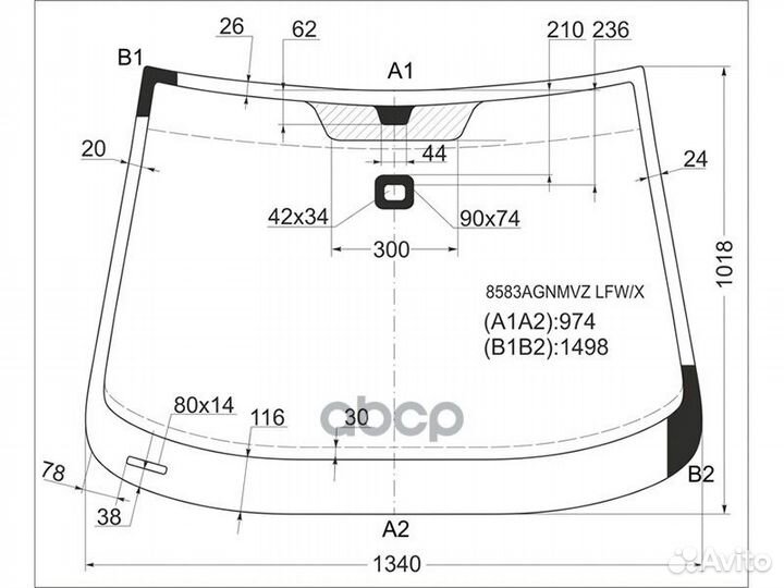 Стекло лобовое + дд volkswagen golf plus MPV 05