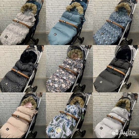 Зимний конверт в коляску