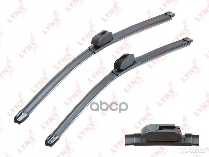 LB-1248) Комплект бескаркасных щеток стеклоочи