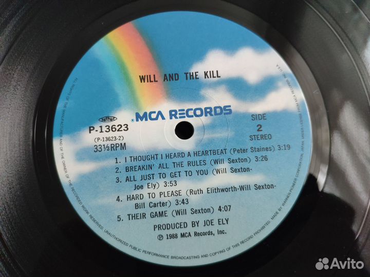 Will And The Kill – Will And The Kill, 1988 Japan