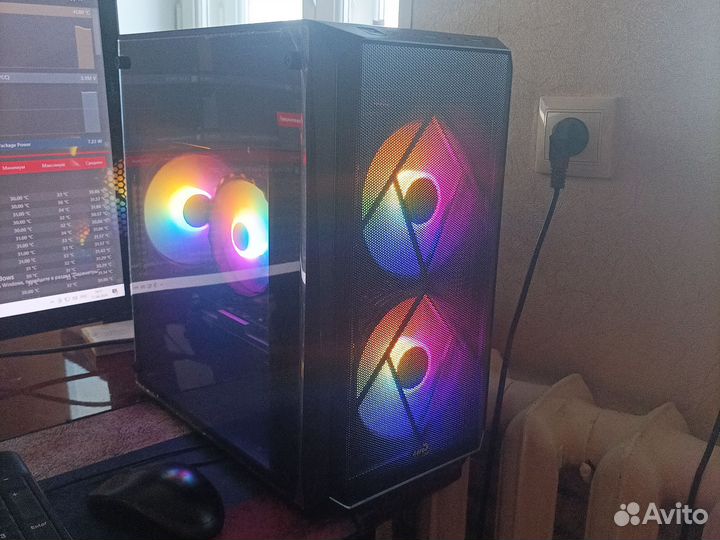 Игровой пк intel 14 ядер, 28 потоков 32 Гб озу