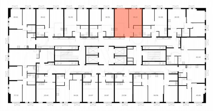 2-к. квартира, 36,2 м², 2/33 эт.