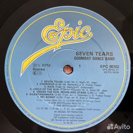 Goombay Seven Tears UK