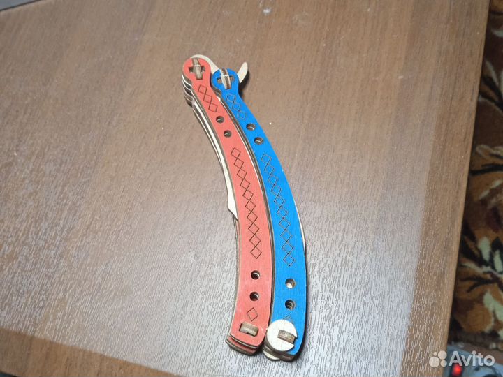 Деревянный раскладной ножик (игрушечный)