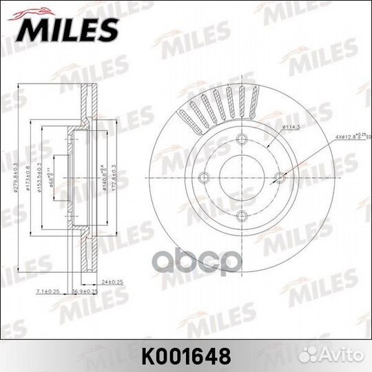 Диск тормозной передний D280мм nissan tiida (C