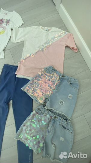 Одежда на девочку 146-152 см в отл состоянии