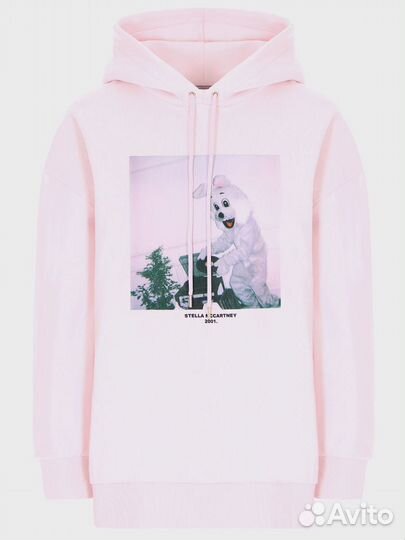 Худи хлопковое с принтом Stella McCartney