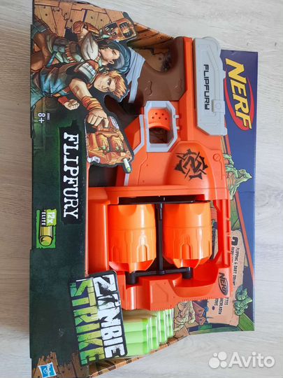 Бластер Нерф Зомби Страйк Переворот flipfury Nerf