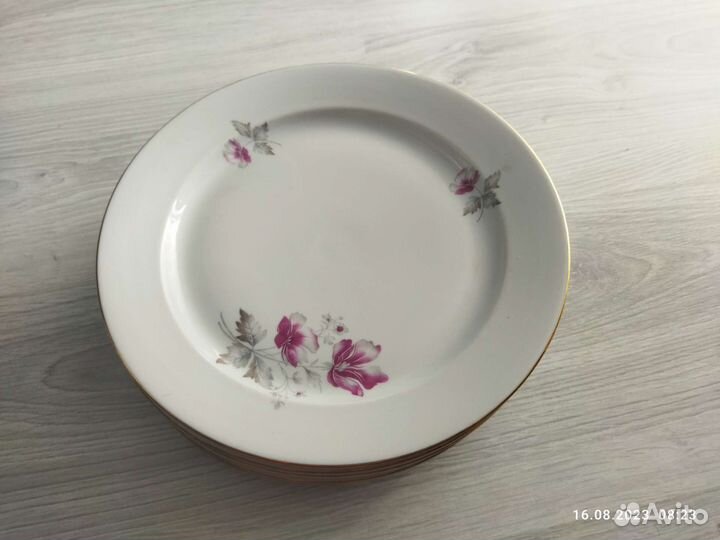 Тарелка фарфор 6 штук